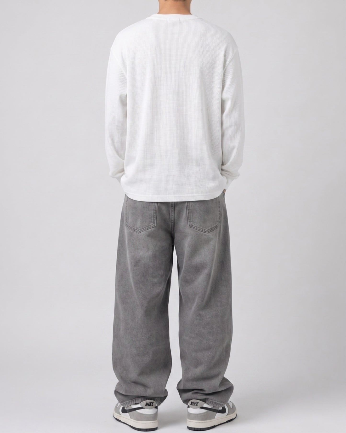 Filvore White Henley Waffle Knit Tee