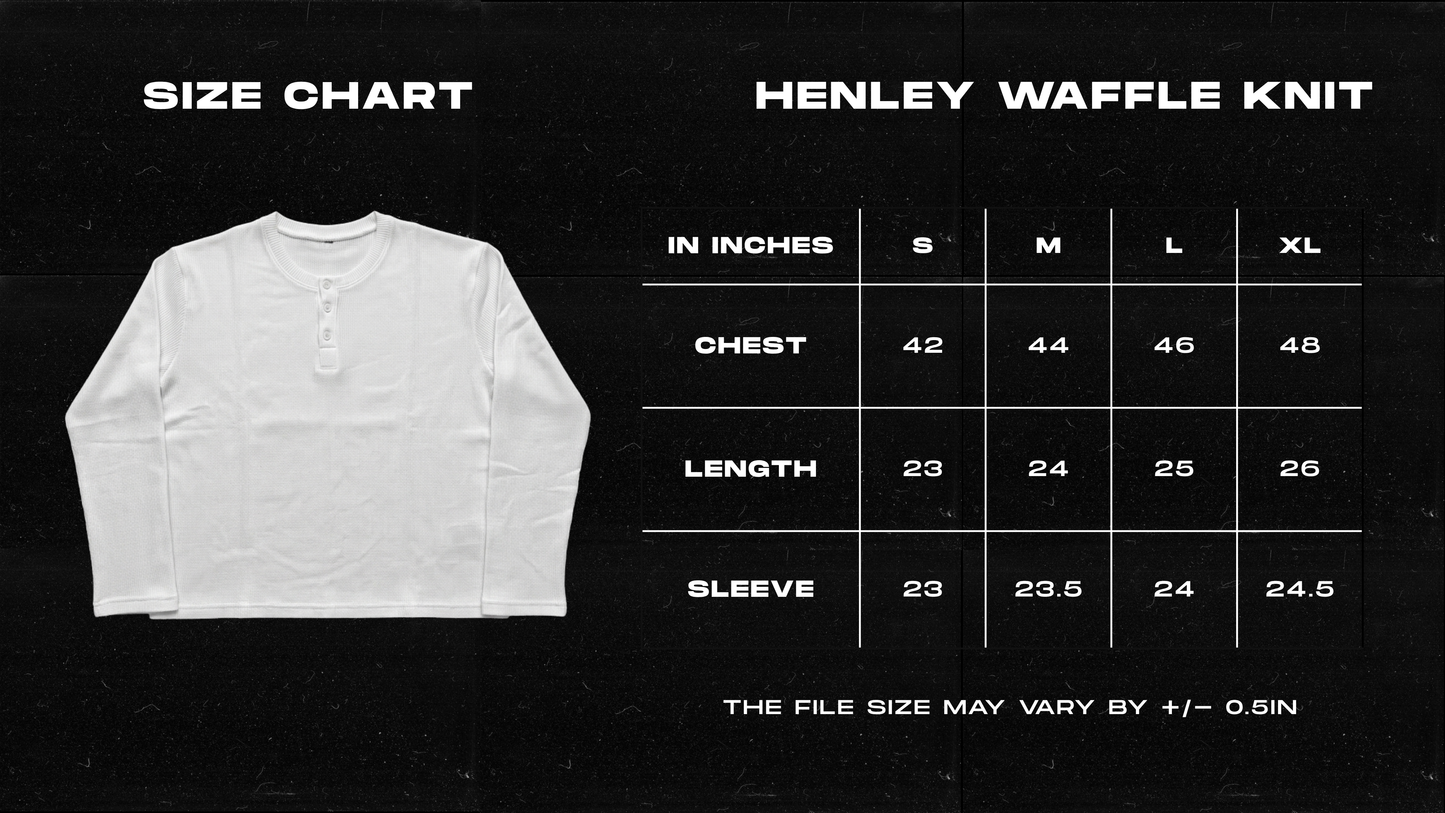 Filvore  Soild Henley Waffle Knit Tee