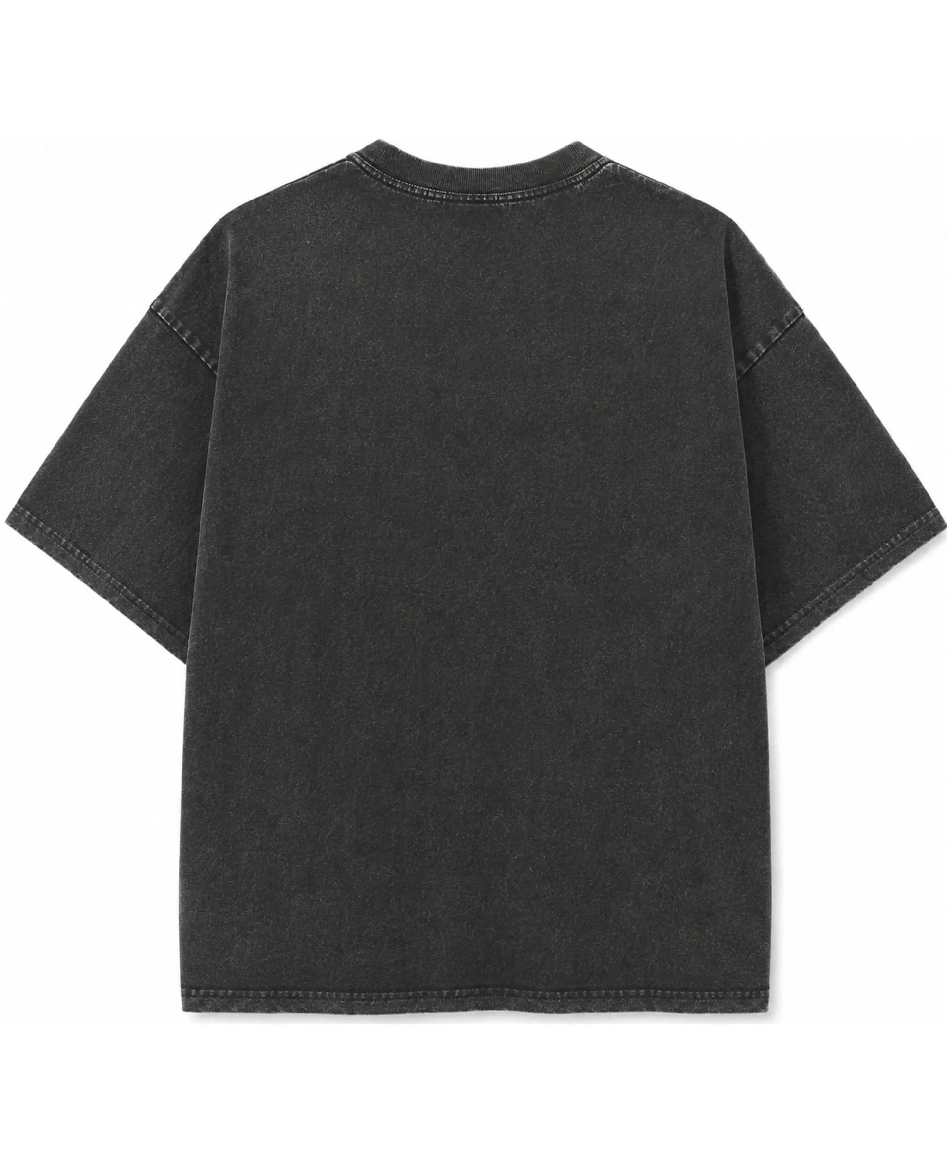 Vintage Fade Wash Oversized T-shirt Back Design