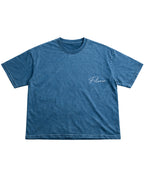 Denim Wash Boxy Fit T-shirt Front Design