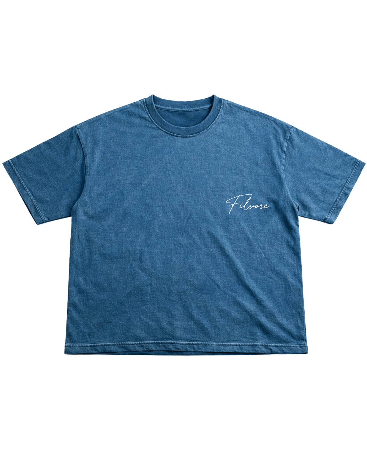Denim Wash Boxy Fit T-shirt Front Design