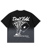 Black Ombré Wash Boxy Fit T-shirt Back Design