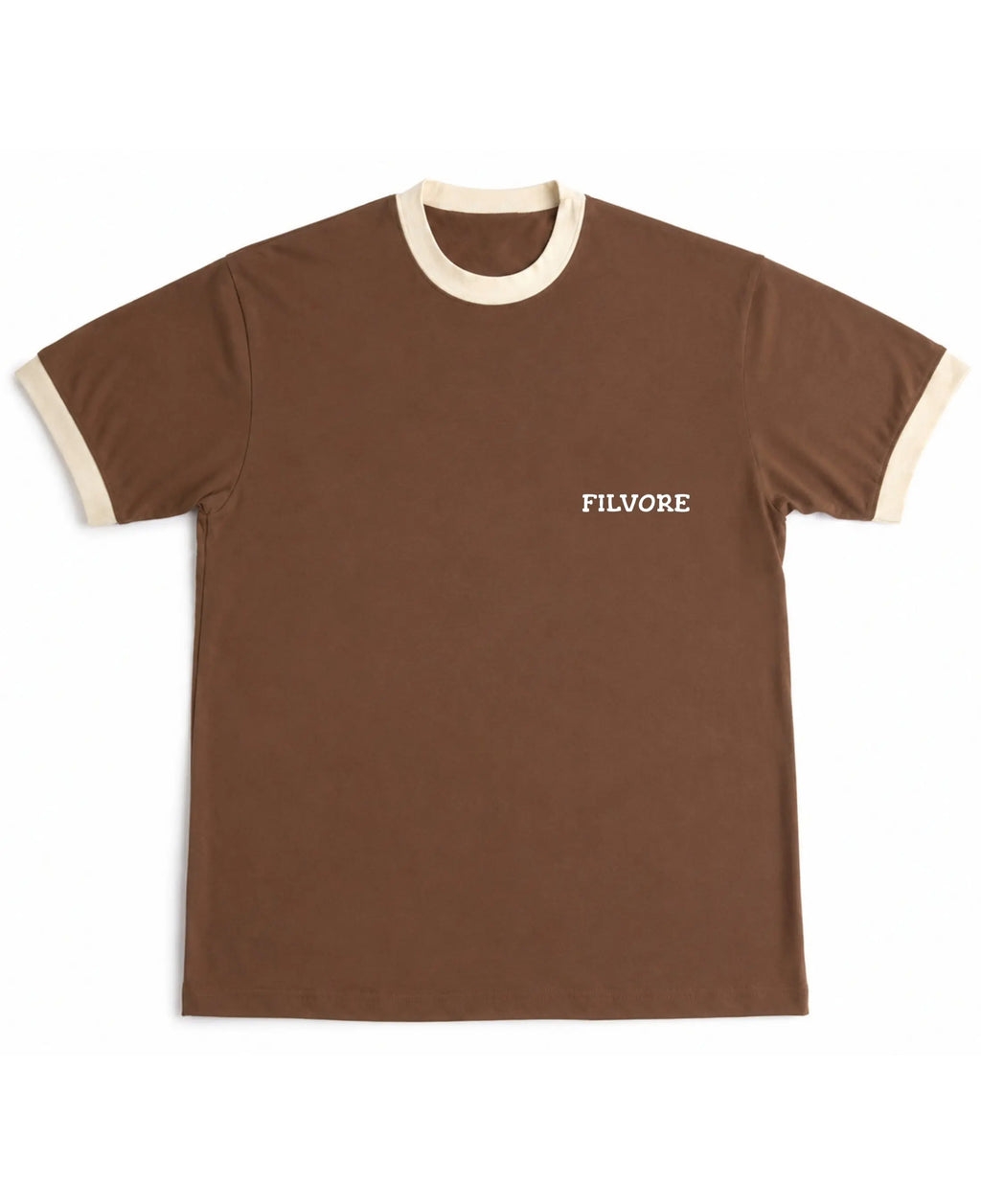 Mousse & Cream Ringer tee Front Design