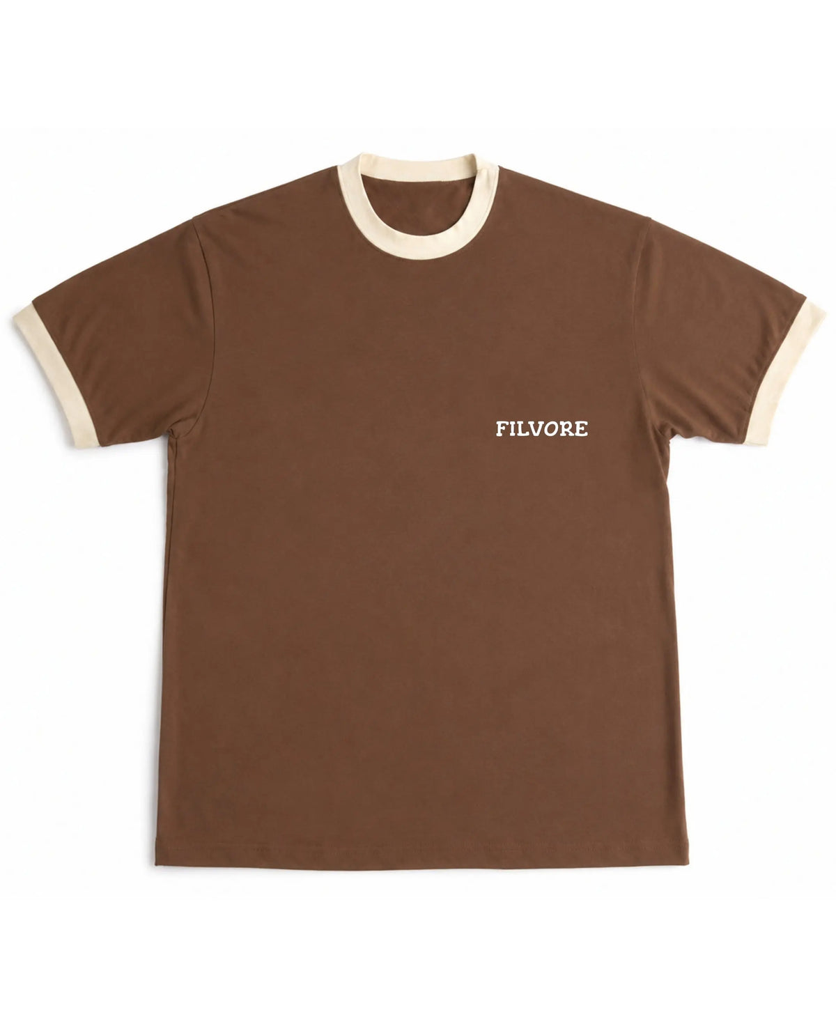 Mousse & Cream Ringer tee Front Design