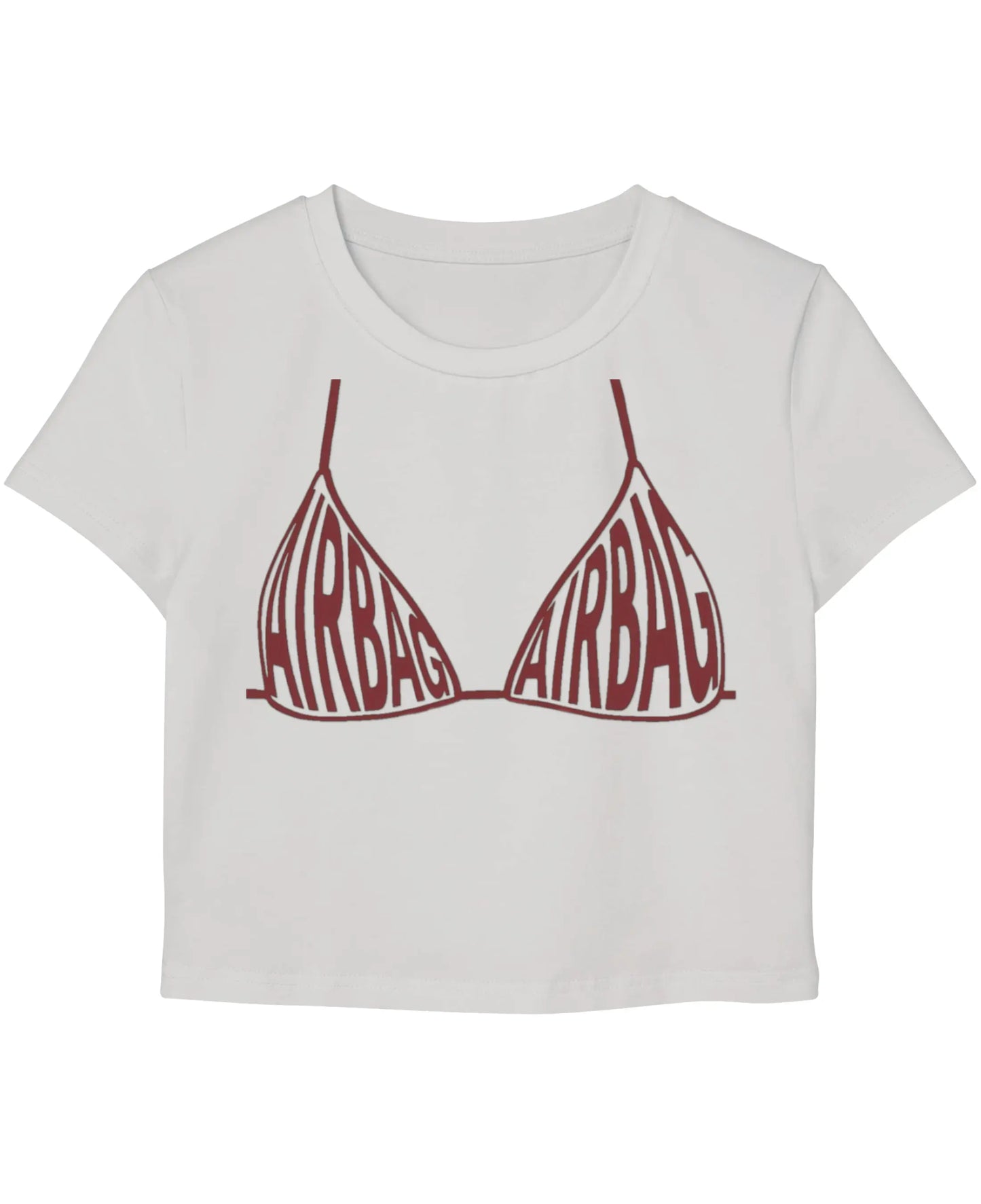 White Baby Tee Front Design