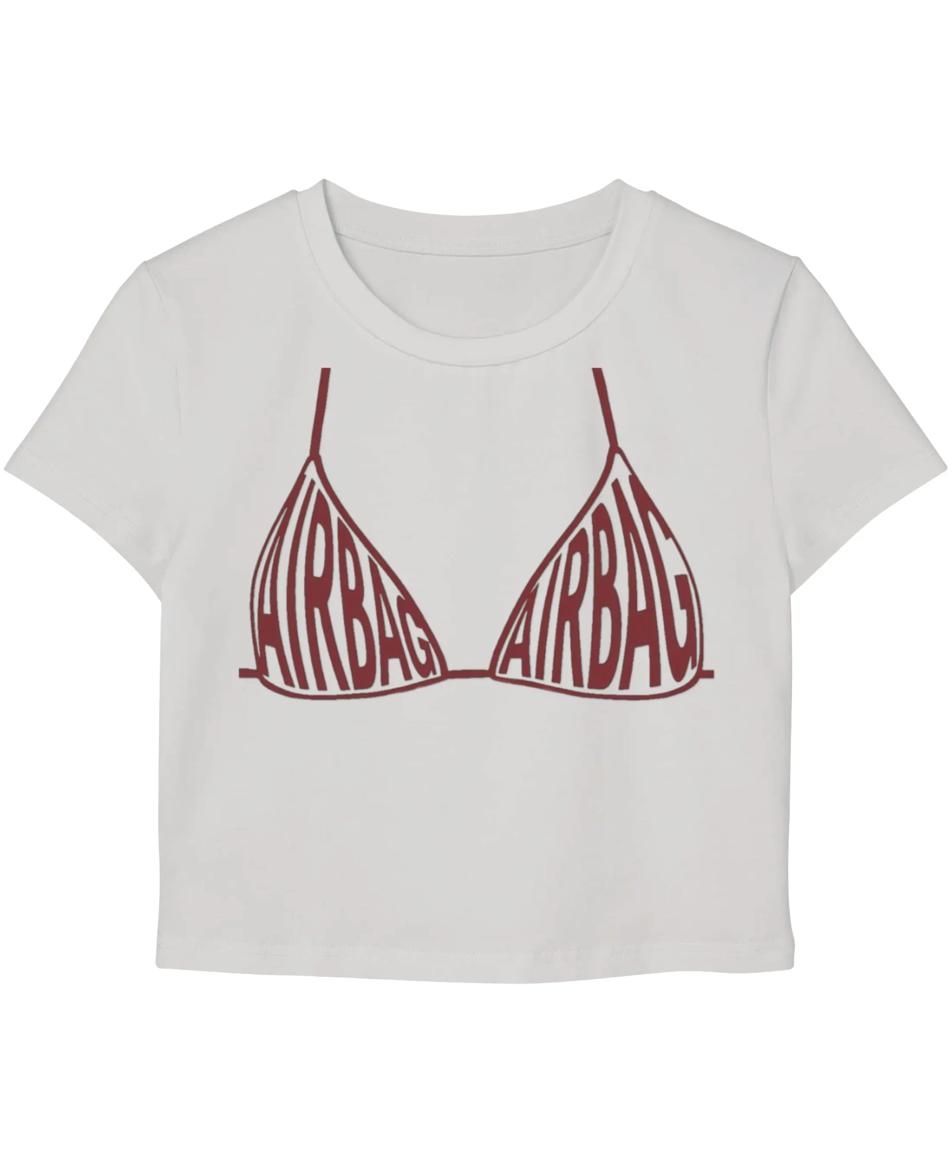 White Baby Tee Front Design